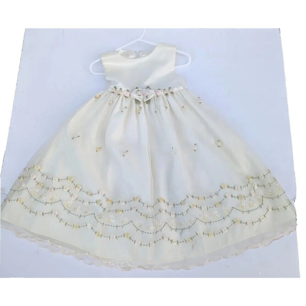 American Doll Girls Princess Dress Size 2T Flower Wedding Formal Holiday Party